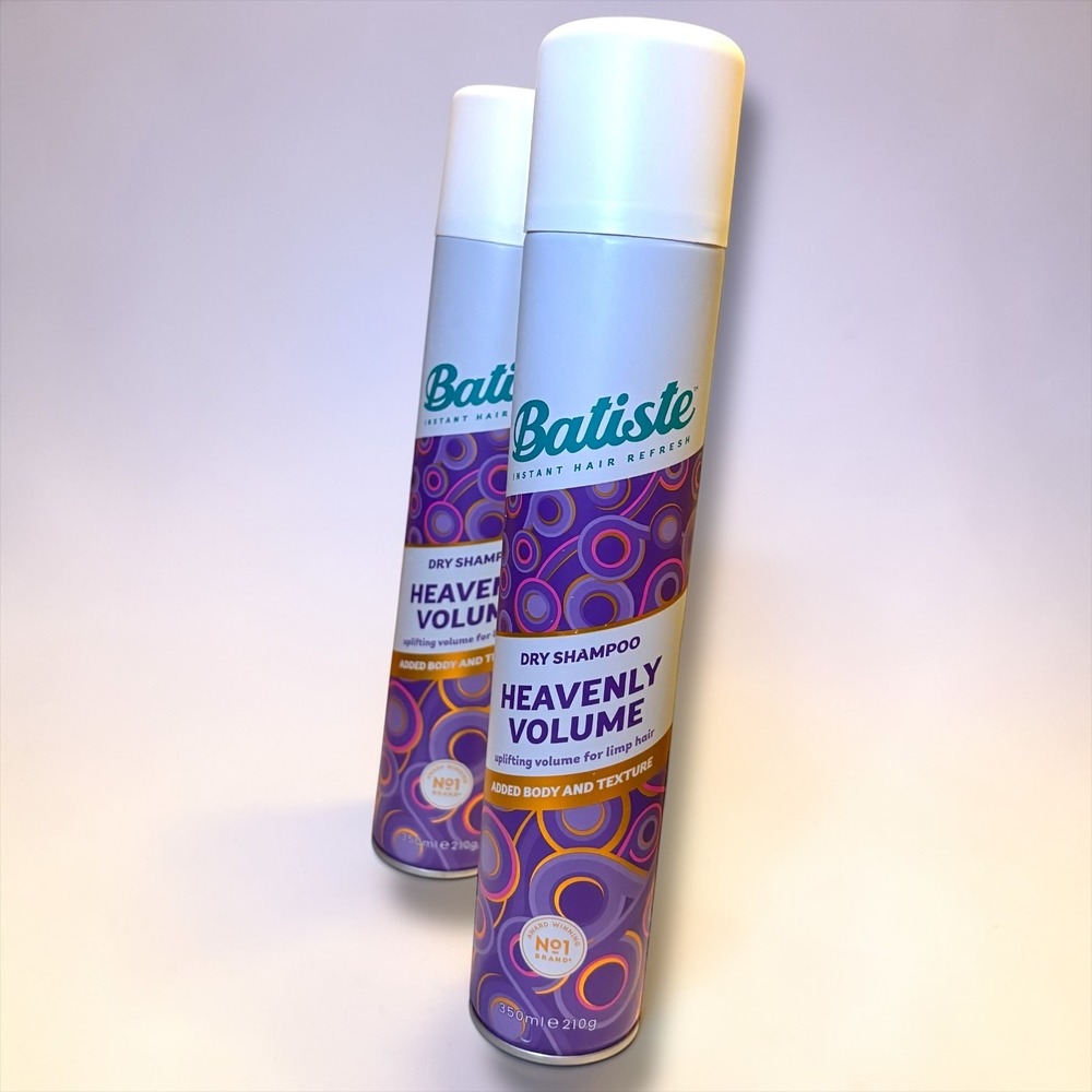 Batiste Heavenly Volume Dry Shampoo 2-Pack 350ml Uplifting‎ Volume Limp Hair UK